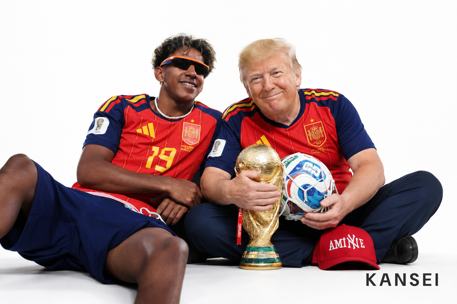 Trump è rimasto sul podio della Spagna finché non gli hanno chiesto di spostarsi